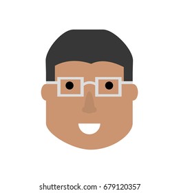 Man face cartoon