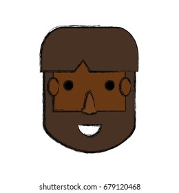 Man face cartoon