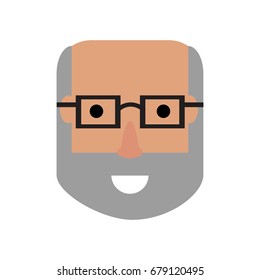 Man face cartoon