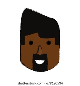 Man face cartoon