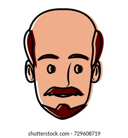 Man face cartoon