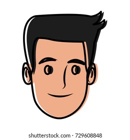 Man face cartoon