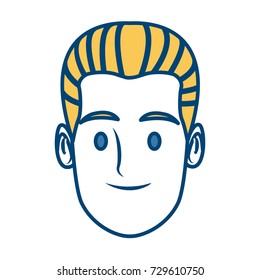Man face cartoon