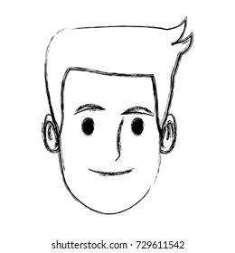 Man face cartoon