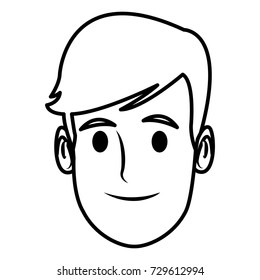 Man face cartoon