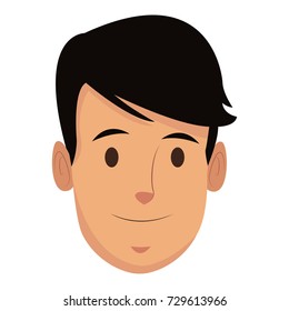 Man face cartoon