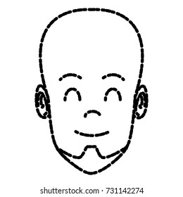 Man face cartoon