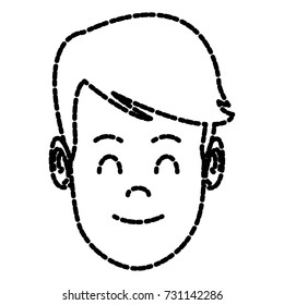 Man face cartoon