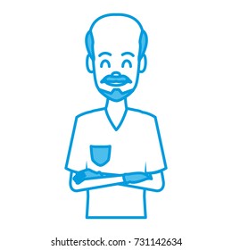 Man face cartoon