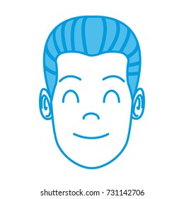 Man face cartoon