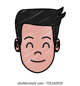 Man face cartoon