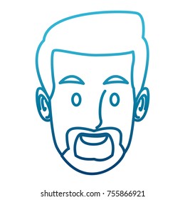 Man face cartoon
