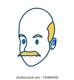 Man face cartoon
