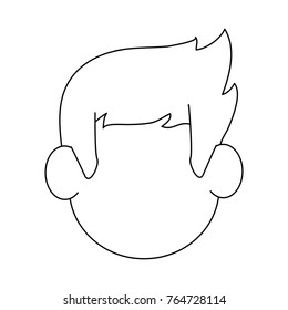 Man face cartoon