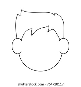 Man face cartoon