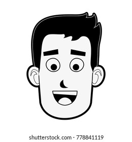 Man Face Cartoon Stock Vector (Royalty Free) 778842631