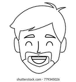 Man face cartoon