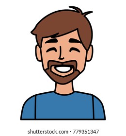 Man face cartoon