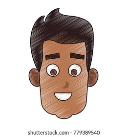 Man face cartoon