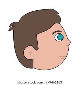 Man face cartoon