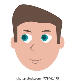 Man face cartoon