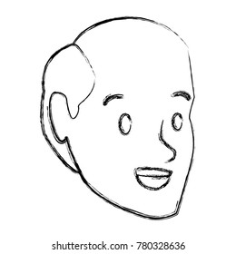 Man face cartoon