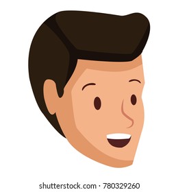 Man face cartoon