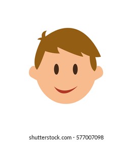 Man face cartoon icon vector illustration graphic design