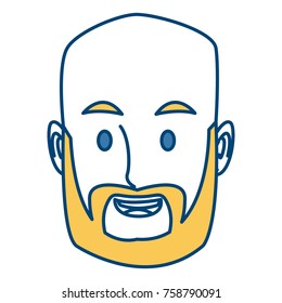 Man face cartoon icon vector illustration graphic design