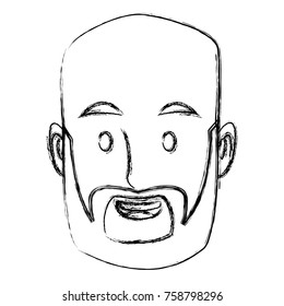 Man face cartoon icon vector illustration graphic design