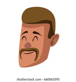 man face character people flat design