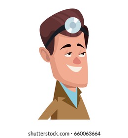 man face character people flat design