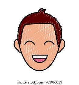 man face character people profile cartoon image