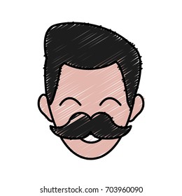 man face character people profile cartoon image