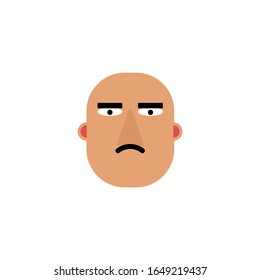 man face colors vector icon, man ilustration