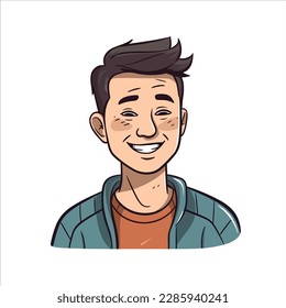 A man with a face and expression that is happy and full of joy