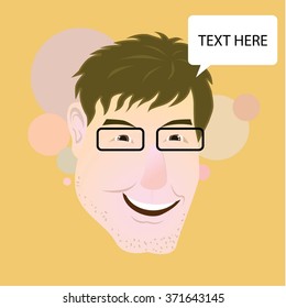 Man face expression  vector
