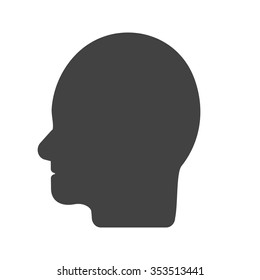 Man, face, hair icon vector image. Can also be used for healthcare and science. Suitable for use on web apps, mobile apps and print media.