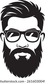 Man face hair style vector
