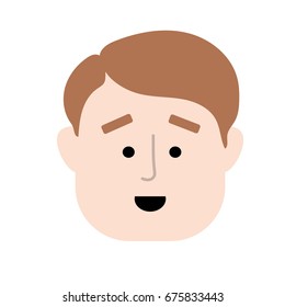 man face with hairstyle design