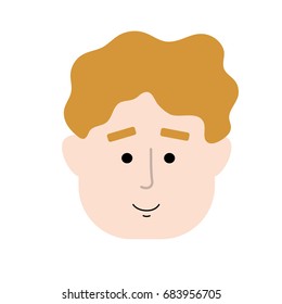 man face with hairstyle design