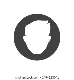 man face icon logo vector illustration design template