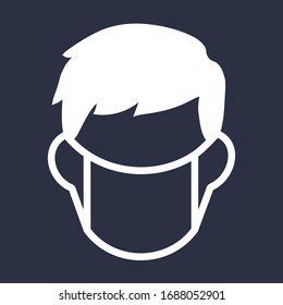 Gráfico vectorial EPS-10
máscara facial