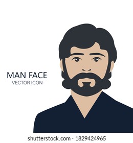 Man Face - Stock Vector Illustration