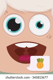 Man face vector illustration