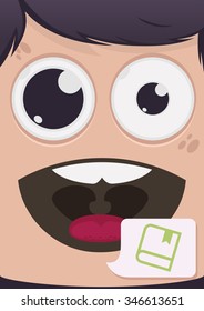 Man face vector illustration