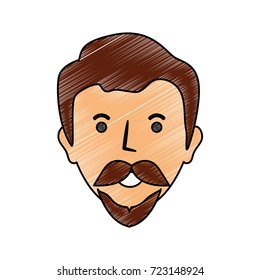man face  vector illustration