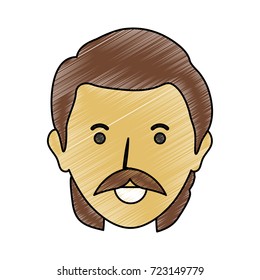  man  face vector illustration