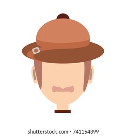 man face  vector illustration