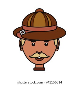 man face  vector illustration